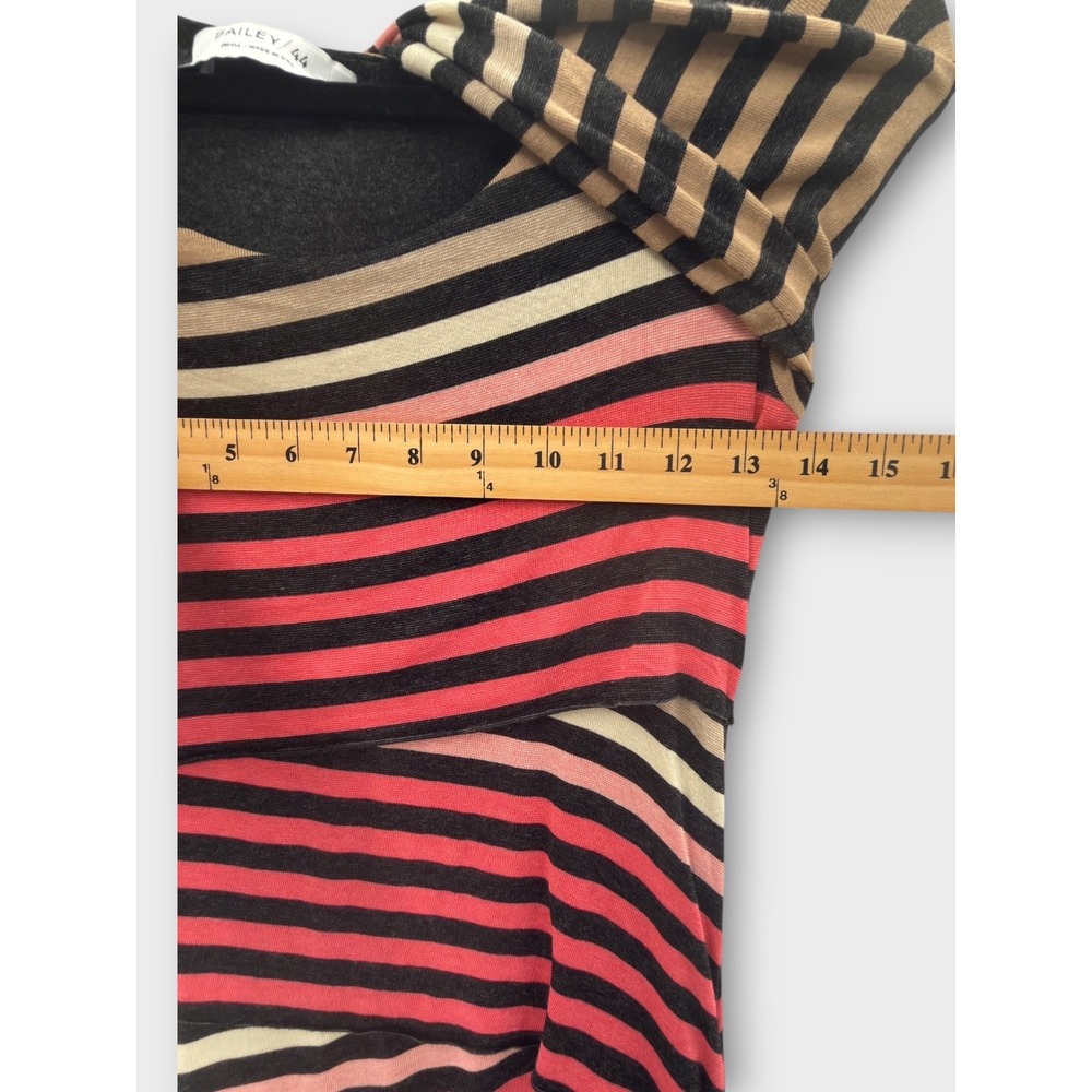 Anthropologie Bailey 44 Striped Column Dress S Bandage Lagenlook Knit Bodycon - Picture 15 of 16